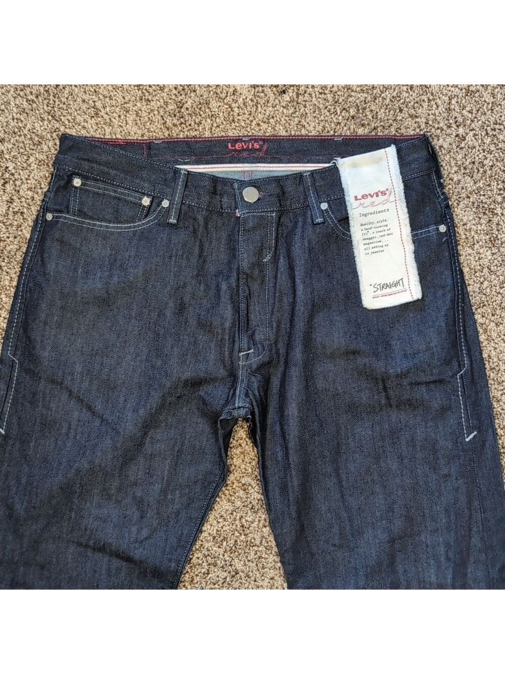 NEW Levi's Red Collection Limited Edition Straight Leg Jeans Men's 38x34 New